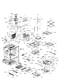 Fridge parts for Samsung Refrigerator RF28HFEDTSR/AA / 0009 from AppliancePartsPros.com