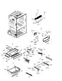 Freezer parts for Samsung Refrigerator RF28HFEDTSR/AA / 0005 from AppliancePartsPros.com
