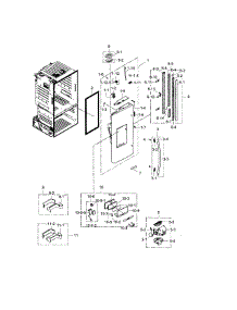 Fridge Door L parts for Samsung Refrigerator RF28HFEDTSR/AA / 0003 from AppliancePartsPros.com