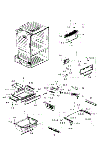 Freezer parts for Samsung Refrigerator RF28HFEDTWW/AA / 0006 from AppliancePartsPros.com