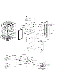 Left Door parts for Samsung Refrigerator RF28HFEDTWW/AA / 0006 from AppliancePartsPros.com