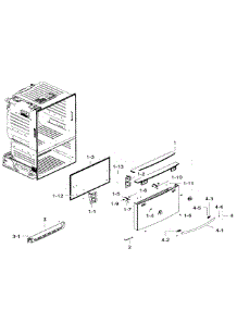 Freezer Door parts for Samsung Refrigerator RF28HFEDTWW/AA / 0004 from AppliancePartsPros.com