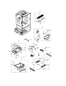 Freezer parts for Samsung Refrigerator RF28HFEDTWW/AA / 0002 from AppliancePartsPros.com