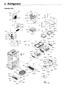 Refrigerator parts for Samsung Refrigerator RF28JBEDBSG/AA / 0005 from AppliancePartsPros.com