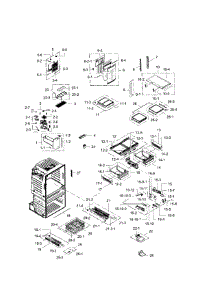 Fridge parts for Samsung Refrigerator RF28JBEDBSG/AA / 0000 from AppliancePartsPros.com