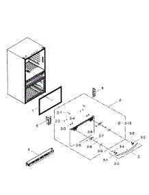 Freezer Door parts for Samsung Refrigerator RF28JBEDBSG/AA / 0004 from AppliancePartsPros.com