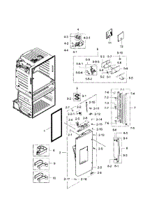 Left Door parts for Samsung Refrigerator RF28JBEDBSG/AA / 0003 from AppliancePartsPros.com