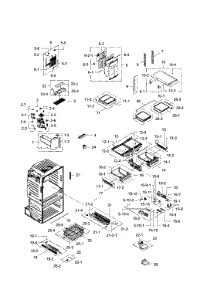 Fridge parts for Samsung Refrigerator RF28JBEDBSG/AA / 0001 from AppliancePartsPros.com