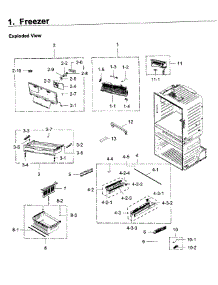 Freezer parts for Samsung Refrigerator RF28JBEDBSR/AA / 0006 from AppliancePartsPros.com