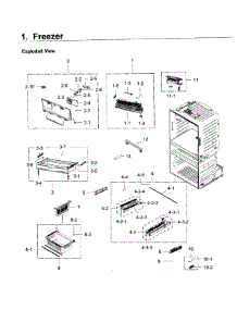 Freezer parts for Samsung Refrigerator RF28JBEDBSR/AA / 0003 from AppliancePartsPros.com