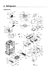 Refrigerator parts for Samsung Refrigerator RF28JBEDBSR/AA / 0002 from AppliancePartsPros.com