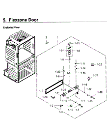 Flexzone Door parts for Samsung Refrigerator RF28JBEDBSR/AA / 0000 from AppliancePartsPros.com