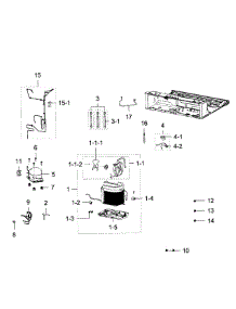 Cycle parts for Samsung Refrigerator RF28K9380SG/AA / 0000 from AppliancePartsPros.com