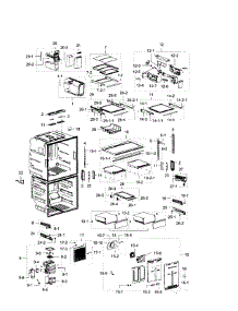 Fridge parts for Samsung Refrigerator RF28K9380SR/AA / 0000 from AppliancePartsPros.com