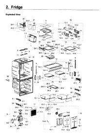 Fridge parts for Samsung Refrigerator RF28K9580SR/AA / 0000 from AppliancePartsPros.com