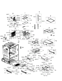 Fridge parts for Samsung Refrigerator RF30HDEDTSR/AA / 0006 from AppliancePartsPros.com