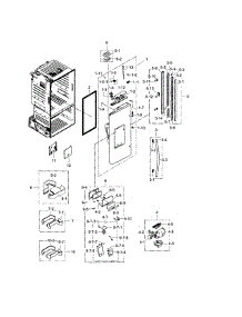 Fridge Door L parts for Samsung Refrigerator RF30HDEDTSR/AA / 0004 from AppliancePartsPros.com