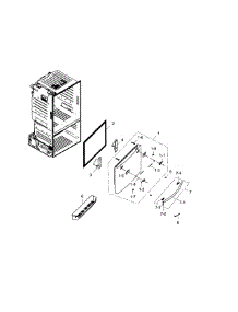 Freezer Door parts for Samsung Refrigerator RF30HDEDTSR/AA / 0003 from AppliancePartsPros.com