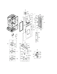 Refrigerator Door L parts for Samsung Refrigerator RF30HDEDTSR/AA / 0003 from AppliancePartsPros.com