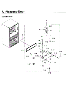Flexzone parts for Samsung Refrigerator RF30KMEDBSG/AA / 0000 from AppliancePartsPros.com