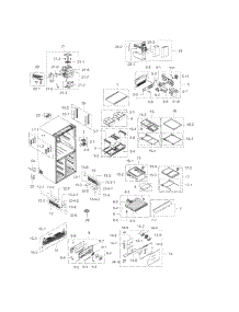 Fridge parts for Samsung Refrigerator RF34H9950S4/AA / 0002 from AppliancePartsPros.com