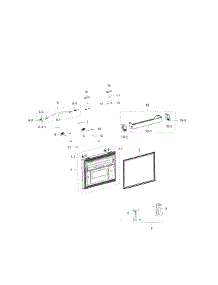 Freezer Door parts for Samsung Refrigerator RFG238AARS/XAA / 0002 from AppliancePartsPros.com