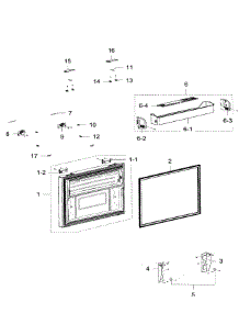 Freezer Door parts for Samsung Refrigerator RFG299AARS/XAA / 0000 from AppliancePartsPros.com