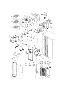 Freezer parts for Samsung Refrigerator RS25J500DSR/AA / 0000 from AppliancePartsPros.com