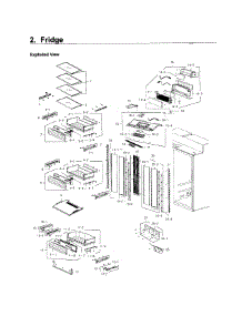 Fridge parts for Samsung Refrigerator RS27FDBTNSR/AA / 0000 from AppliancePartsPros.com