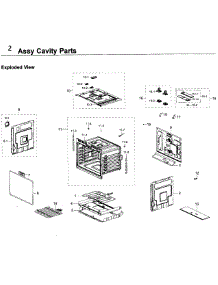 Cavity Parts parts for Samsung Wall Oven NV51K6650DG/AA / 0000 from AppliancePartsPros.com