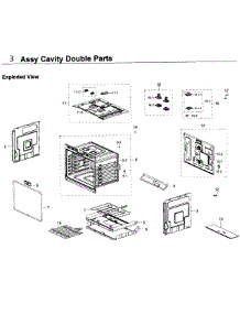 Cavity Double Parts parts for Samsung Wall Oven NV51K6650DS/AA / 0000 from AppliancePartsPros.com
