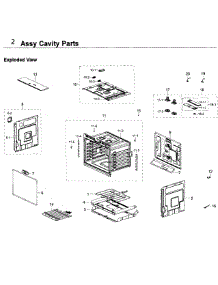 Cavity Parts parts for Samsung Wall Oven NV51K6650SG/AA / 0000 from AppliancePartsPros.com