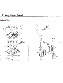 Steam Parts 2 parts for Samsung Wall Oven NV51K6650SS/AA / 0000 from AppliancePartsPros.com