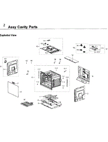 Cavity Parts parts for Samsung Wall Oven NV51K7770DG/AA / 0000 from AppliancePartsPros.com