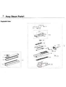 Steam Parts 1 parts for Samsung Wall Oven NV51K7770DG/AA / 0000 from AppliancePartsPros.com