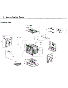 Cavity Parts parts for Samsung Wall Oven NV51K7770DS/AA / 0000 from AppliancePartsPros.com