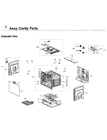 Cavity Parts parts for Samsung Wall Oven NV51K7770SG/AA / 0000 from AppliancePartsPros.com