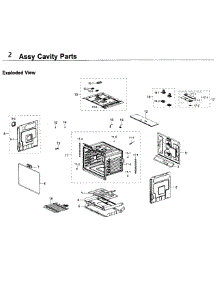 Cavity Parts parts for Samsung Wall Oven NV51K7770SS/AA / 0000 from AppliancePartsPros.com