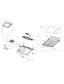 Cover Top parts for Samsung Washer WA40J3000AW/A2 / 0000 from AppliancePartsPros.com