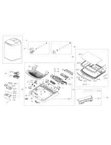 Cover Top parts for Samsung Washer WA45K7600AW/A2 / 0000 from AppliancePartsPros.com