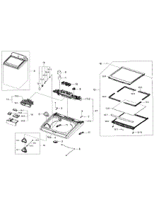 Top Assy parts for Samsung Washer WA48H7400AP/A2 / 0001 from AppliancePartsPros.com
