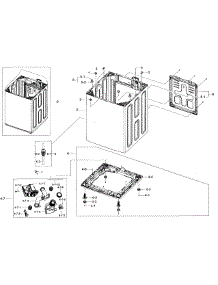 Pump Assy parts for Samsung Washer WA48H7400AP/A2 / 0001 from AppliancePartsPros.com