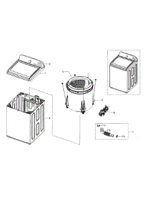 Main Assy parts for Samsung Washer WA48H7400AP/A2 / 0000 from AppliancePartsPros.com