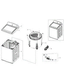 Main Asy parts for Samsung Washer WA48J7700AW/A2 / 0001 from AppliancePartsPros.com