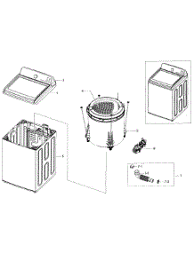 Main Asy parts for Samsung Washer WA48J7700AW/A2 / 0002 from AppliancePartsPros.com