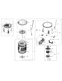 Tub Parts parts for Samsung Washer WA48J7700AW/A2 / 0000 from AppliancePartsPros.com