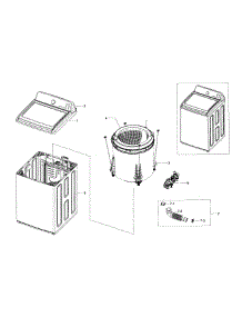 Main Assy parts for Samsung Washer WA48J7770AP/A2 / 0000 from AppliancePartsPros.com