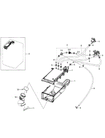 Housing Drawer parts for Samsung Washer WF350ANP/XAA / 0004 from AppliancePartsPros.com