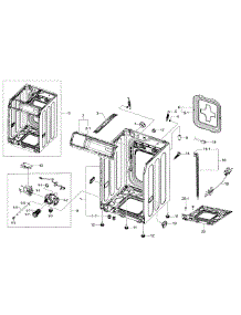 Frame & Cover Parts parts for Samsung Washer WF36J4000AW/A2 / 0000 from AppliancePartsPros.com