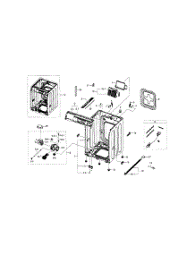 Frame & Cover Parts parts for Samsung Washer WF395BTPARA/A1 / 0000 from AppliancePartsPros.com